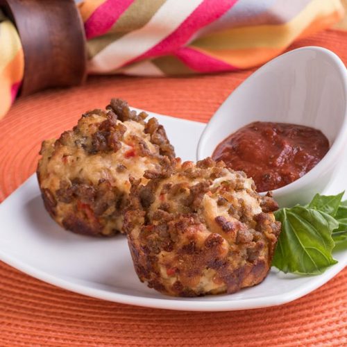 Pizza Cup With Ground Pork Topping USDA Recipe for Child Care Centers