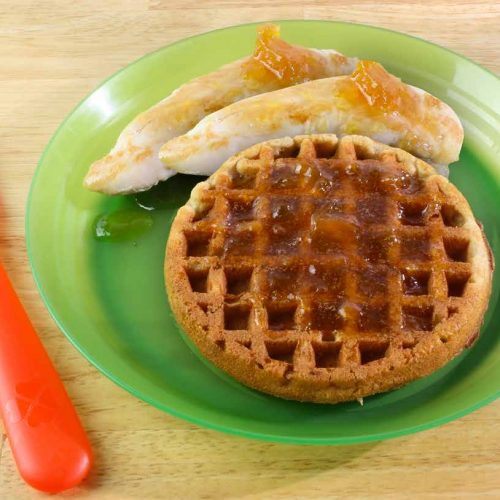 Chicken And Waffles With Maple Peach Glaze Family 6 18