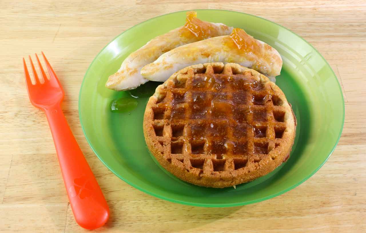 Chicken And Waffles With Maple Peach Glaze Family 6 18