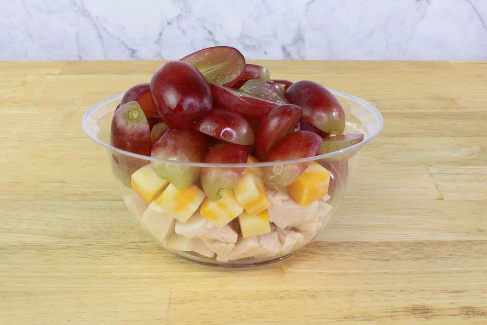 Chicken and Cheese Cup with Grapes photo