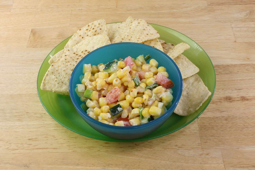 Corny Salsa with Tortilla Chips photograph