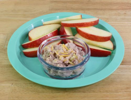 Tuna Salad and Apple Slices USDA Recipe for Family Child Care Centers
