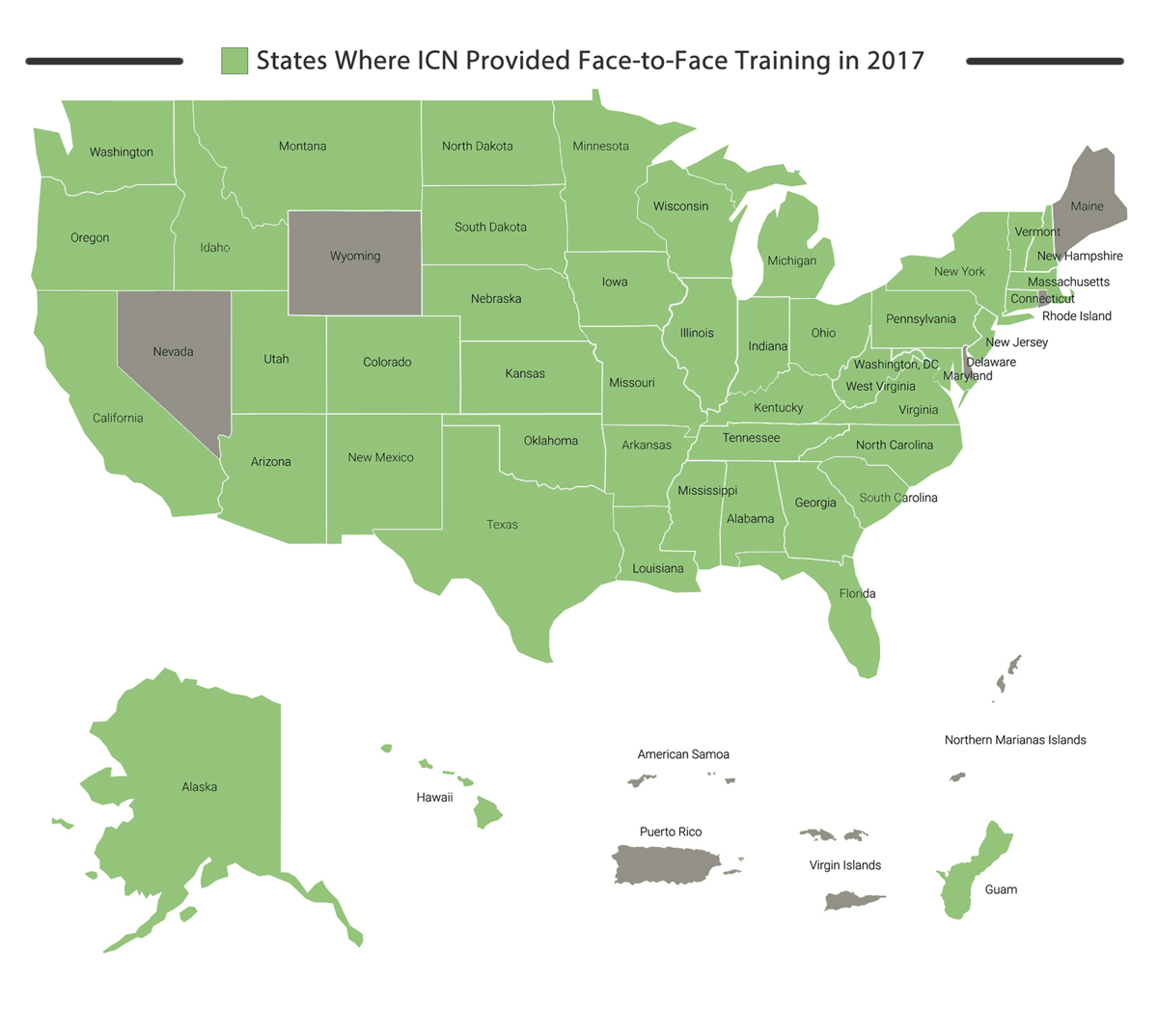 ICN Trainings by State 2017