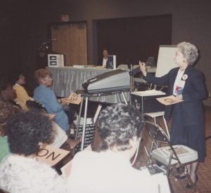 Dr. Jeanette Phillips delivers the 10 Minute BLT at the ASFSA ANC in Las Vegas, Nevada, July 23, 1991.