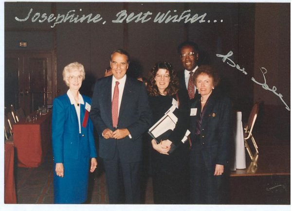 Dr. Martin, Sen. Dole and staff at the Special Needs Conference