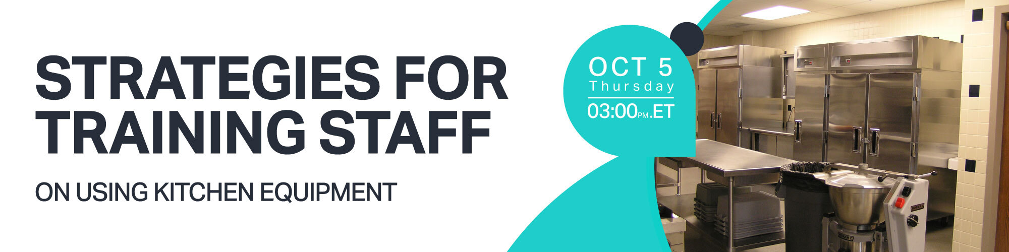 Promotional Banner for CICN Webinar Strategies for Training Staff, October 5, 3 pm Eastern