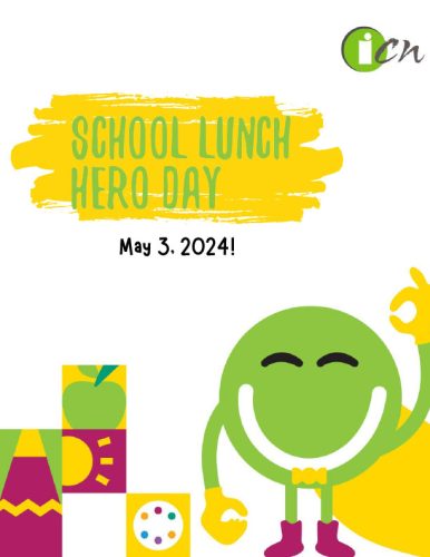 School Lunch Hero graphic for coloring paper