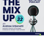 Cover artwork for episode 32 of The Mix Up Podcast