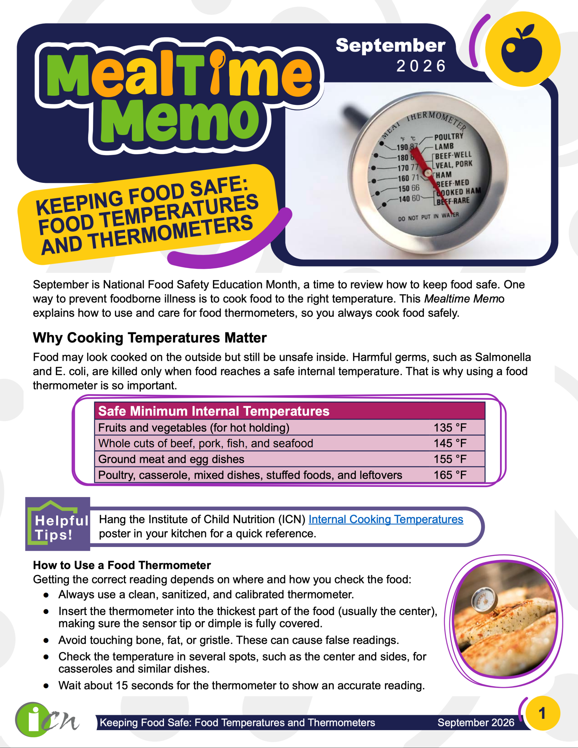 August 2026 Mealtime Memo - Supporting Breastfeeding Moms